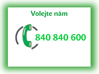 přímotopná tělesa - telefonní linka 840840600